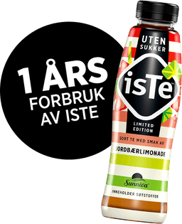 1 års forbruk av Sunniva isTe
